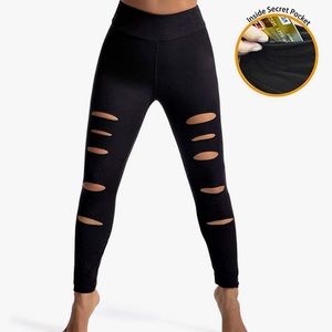 Distressed Legging, size Large